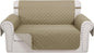 Reversible Loveseat Sofa Covers Couch Cover Furniture Protector(Loveseat Small,Camel/Beige)