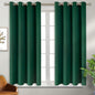 BGment Green Blackout Curtains 54 Inch Length 2 Panels Set, Grommet Thermal Insulated Room Darkening Curtains for Bedroom, Each 46 x 54 Inch