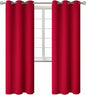 BGment Room Darkening Curtains 84 Inches Long - Grommet Thermal Insulated Drapes Window Treatment Curtains for Bedroom, 2 Panels, 42 x 84 Inch, Red