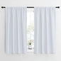 NICETOWN Greyish White Window Curtain Panels - Thermal Insulated Rod Pocket Room Darkening Curtain Sets for Bedroom (Platinum - Greyish White, 2 Panels, 42 by 54)