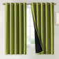 NICETOWN 100% Blackout Lined Curtains, Fresh Green, 1 Pair, 70" Width x 63" Length Each Panel, 2 Thick Layers Completely Blackout Window Treatment Thermal Insulated Drapes for Kitchen/Bedroom