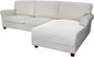 Easy-Going Sectional Couch Covers for Dogs L Shape Sofa Cover Reversible Sofa Slipcover Chaise Lounge Cover Furniture Protector Cover for Pets Dog Cat (42 x 68 inches, White/White)