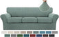 Turquoize 4 Piece Sofa Covers for 3 Cushion Couch Sofa Slipcover Soft Couch Cover for Dogs-Washable Sofa Furniture Covers with 3 Individual Cushion Covers,Jacquard Fabric (3 Cushion Sofa, Dark Cyan)