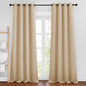 NICETOWN Biscotti Beige Curtains 96 inches Long, Grommet Thermal Insulated Blackout Curtains Privacy Window Treatments for Boys Room/Living Room, W46 x L96, 2 Panels