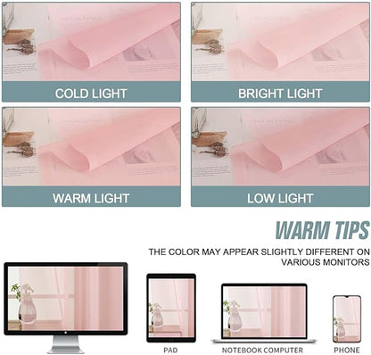 Blush Pink Valances for Windows 14 inch Length 2 Panels, Small Voile Sheer Curtains for Bathroom, Soft Fabric Lightweight Light Filtering Kitchen Curtains, Dual Rod Pocket, 2x42Wx14L Inches