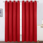 LEMOMO Blackout Curtains 52 x 90 Inch Long Bright Red Curtains Set of 2 Panels Room Darkening Curtains for Bedroom and Living Room