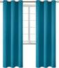 BGment Blackout Curtains - Grommet Thermal Insulated Room Darkening Bedroom and Living Room Curtains, Set of 2 Panels (42 x 84 Inch, Peacock Blue)