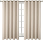 BGment Blackout Curtains - Grommet Thermal Insulated Room Darkening Bedroom and Living Room Curtains, Set of 2 Panels (70 x 63 Inch, Champagne)