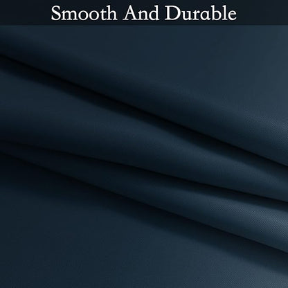 SimpleHome Ombre Room Darkening Curtains for Bedroom, Gradient Navy Blue to Grey White Light Blocking Thermal Insulated Grommet Window Curtains/Drapes for Living Room,2 Panels, 62x96 inches Length