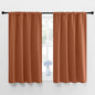 NICETOWN Blackout Curtains and Drapes - Thermal Insulated Solid Rod Pocket Blackout Draperies/Panels (Burnt Orange, 1 Pair, 42 by 48 inches)