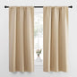 NICETOWN Blackout Room Darkening Curtains - Home Decoration Light & Noise Reducing Thermal Insulated Window Draperies with Rod Pocket Top (Biscotti Beige, 2 Panels, 34 inches Wide x 63 inches Long)