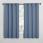 NICETOWN Blackout Curtains for Kitchen Window, Sound & Heat & Cold Reducing Curtains & Drapes for Kids Bedroom, Home Decoration Draperies (Stone Blue, 55" Wide x 68" Long, 2PCs)