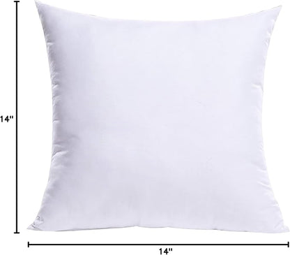 MIULEE Throw Pillow Insert Premium Pillow Stuffer Sham Square for Decorative Cushion Bed Couch Sofa 14x14 Inch