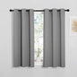 NICETOWN Silver Grey Blackout Curtain Panels for Bedroom, Thermal Insulated Grommet Top Blackout Draperies and Drapes for Basement (2 Panels, W34 x L45-inch)