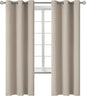 BGment Room Darkening Curtains 72 Inches Long - Grommet Thermal Insulated Drapes Window Treatment Curtains for Bedroom, 2 Panels, 42 x 72 Inch, Camel