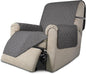 Easy-Going Recliner Chair Slipcover Reversible Sofa Cover Water Resistant Couch Cover Furniture Protector with Elastic Straps for Pets Dog (Recliner 22 inch, Gray/Gray)