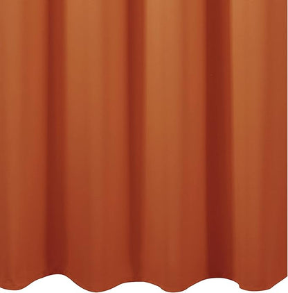LEMOMO Orange Thermal Blackout Curtains/42 x 72 Inch/Set of 2 Panels Room Darkening Curtains for Bedroom