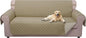 U-NICE HOME Large Sofa Cover Reversible Couch Cover for Dogs Pets with Elastic Straps Water Resistant Furniture Protector for 4 Cushion Couch (Oversized Sofa, Light Camel/Beige)