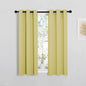 NICETOWN Window Curtain Panels, Thermal Insulated Solid Grommet Blackout Draperies/Drapes for Basement (Paler Yellow, 1 Pair, 29 by 45-inch)