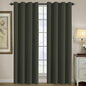 H.VERSAILTEX Blackout Curtain for Living Room Thermal Insulated Window Treatment Curtain Extra Long 96 inch Length Energy Saving Solid Grommet Top Blackout Drape, One Panel, Olive, 52" W x 96" L