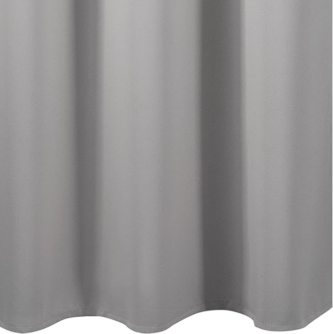 LEMOMO Blackout Curtains 38 x 84 inch/Light Grey Curtains Set of 2 Panels/Thermal Insulated Room Darkening Bedroom Curtains