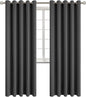 BGment Blackout Curtains for Bedroom - Grommet Thermal Insulated Room Darkening Curtains for Living Room, Set of 2 Panels (70 x 84 Inch, Dark Grey)