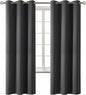 BGment Blackout Curtains - Grommet Thermal Insulated Room Darkening Bedroom and Living Room Curtain, Set of 2 Panels (42 x 72 Inch, Dark Grey)