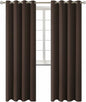 BGment Blackout Curtains for Living Room - Grommet Thermal Insulated Room Darkening Curtains for Bedroom, Set of 2 Panels (52 x 84 Inch, Brown)