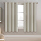 H.VERSAILTEX Window Treatment Blackout Curtains 63 inches Length, Thermal Insulated Room Darkening Solid Grommet Curtains/Drapes for Bedroom/Living Room - 1 Panel, Ivory/Cream, 52" W x 63" L