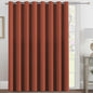 H.VERSAILTEX Blackout Patio Curtains 100 x 84 Inches for Sliding Door Extral Wide Blackout Curtain Panels Thermal Insulated Room Divider - Grommet Top, 7' Tall by 8.5' Wide - Orange