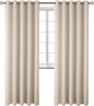 BGment Blackout Curtains - Grommet Thermal Insulated Room Darkening Bedroom and Living Room Curtains, Set of 2 Panels (70 x 84 Inch, Champagne)