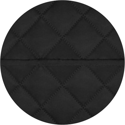PureFit Reversible Quilted Sofa Cover, Water Resistant Slipcover Furniture Protector, Washable Couch Cover with Non Slip and Elastic Straps for Kids, Dogs, Pets (Oversized Loveseat, Black/Black)