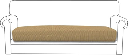 Easy-Going Stretch Cushion Cover Sofa Cushion Furniture Protector Sofa Seat Sofa slipcover Sofa Cover Soft Flexibility with Elastic Bottom(Sofa Cushion,Golden)