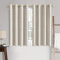 MIULEE Linen Curtains for Bedroom 100% Blackout Thermal Insulated Birch Grommet Room Darkening Curtains & Drapes for Living Room Nursery 52 x 45 Inch (2 Panels)