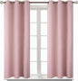 BGment Room Darkening Curtains 54 Inches Long - Grommet Thermal Insulated Drapes Window Treatment Curtains for Bedroom, 2 Panels, 38 x 54 Inch, Baby Pink