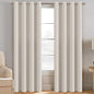H.VERSAILTEX Light Blocking Curtain for Living Room Thermal Insulated Window Treatment Panel/Drape for Dining Room, Elegant Soft Curtain for Bedroom Grommet Top One Panel (Ivory - 52x108 Inches)