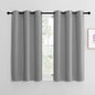NICETOWN Silver Grey Blackout Curtain Panels for Bedroom, Thermal Insulated Grommet Top Blackout Draperies and Drapes for Basement (2 Panels, W42 x L40-inch)
