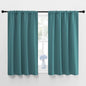 NICETOWN Window Curtains Blackout Drapes - Thermal Insulated Solid Rod Pocket Blackout Curtains/Draperies for Living Room (Sea Teal, One Pair, 42 by 45-Inch)