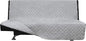 Easy-Going Futon Sofa Slipcover - Reversible Armless Couch Cover - Water Resistant for Pets & Kids (Light Gray/Light Gray)