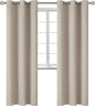 BGment Room Darkening Curtains 84 Inches Long - Grommet Thermal Insulated Drapes Window Treatment Curtains for Bedroom, 2 Panels, 38 x 84 Inch, Camel
