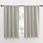 NICETOWN Blackout Curtains for Living Curtains, Room Darkening Window Curtain Panels, Easy-Care Solid Thermal Insulated Draperies/Drapes for Daughter Room (Natural, 2 Panels, 42 by 48)