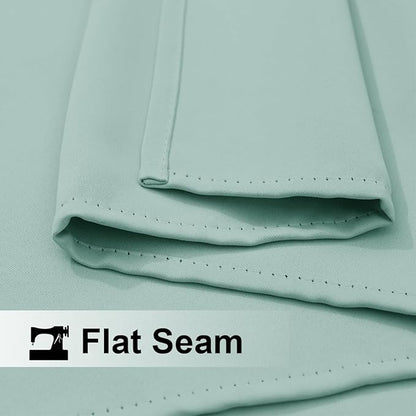 NICETOWN 2 Panels Blackout Curtains, Rod Pocket Window Curtains Room Darkning Drapes for Bedroom/Living Room, Thermal Insulated Solid Draperies for Home Office/Study, 62 by 72-Inch, Aqua
