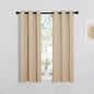 NICETOWN Room Darkening Curtain Panels for Loft, Biscotti Beige, 2 Panels, W29 x L40 -Inch, Thermal Insulated Grommet Room Darkening Draperies/Drapes for Window