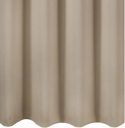 LEMOMO Khaki Thermal Blackout Curtains/52 x 45 Inch/Set of 2 Panels Room Darkening Curtains