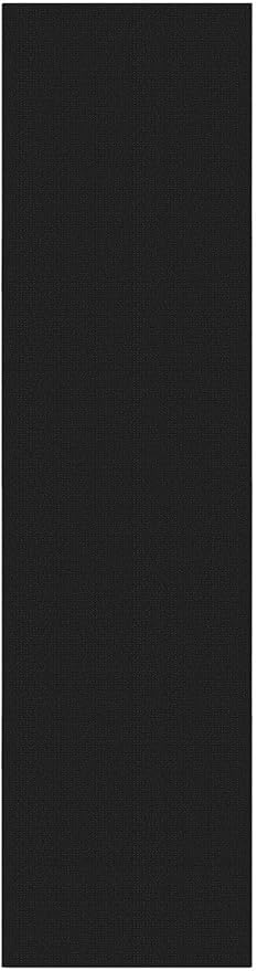 KOZYFLY Long Runners for Hallways 3x12 ft Washable Kitchen Runner Non Slip Rubber Backed Hallway Rugs Cotton Entryway Runner Rug Floor Carpet for Indoor Hall, Backdoor, Kitchen, Black/Dark Grey