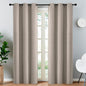 Yakamok Blackout Curtains Room Darkening Thermal Insulated Window Panels,Solid Grommet Top Drapes for Bedroom/Living Room(38Wx84L, Natural, 2 Panels)