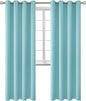 BGment Blackout Curtains - Grommet Thermal Insulated Room Darkening Bedroom and Living Room Curtains, Set of 2 Panels (52 x 84 Inch, Baby Blue)