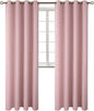 BGment Room Darkening Curtains 120 Inches Long - Grommet Thermal Insulated Drapes Window Treatment Curtains for Bedroom, 2 Panels, 52 x 120 Inch, Baby Pink