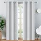 Yakamok 84 Inch Length Room Darking Curtains for Bedroom, Light Blocking Drapes Room Darkening Thermal Insulated Solid Grommet Panels for Living Room(38Wx84L, Greyish White, 2 Panels)