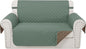 Reversible Loveseat Sofa Covers Couch Cover Furniture Protector(Loveseat Small,Greyish Green/Taupe)